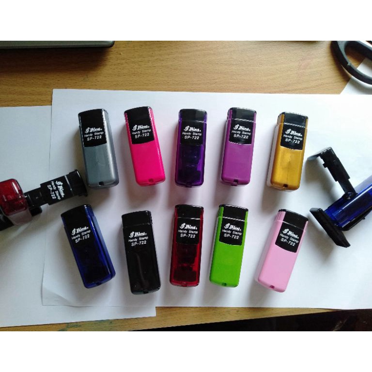 

KODE T5K4 Stempel Shiny Handy Stamps SP722 NEW SERIES TERBARU Tutup Tidak Terpisah Tulisan