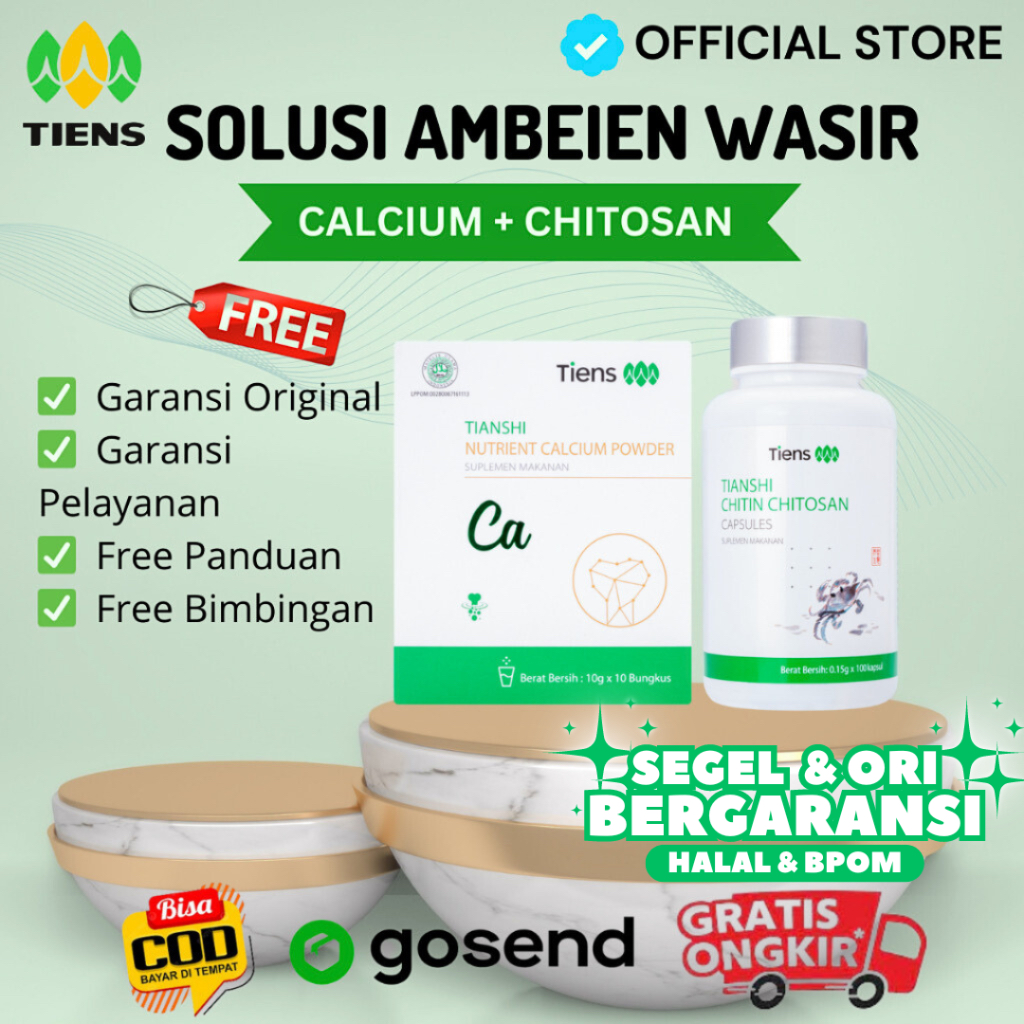 Paket Produk Tiens Untuk Ambeien Wasir Herbal Original Halal BPOM