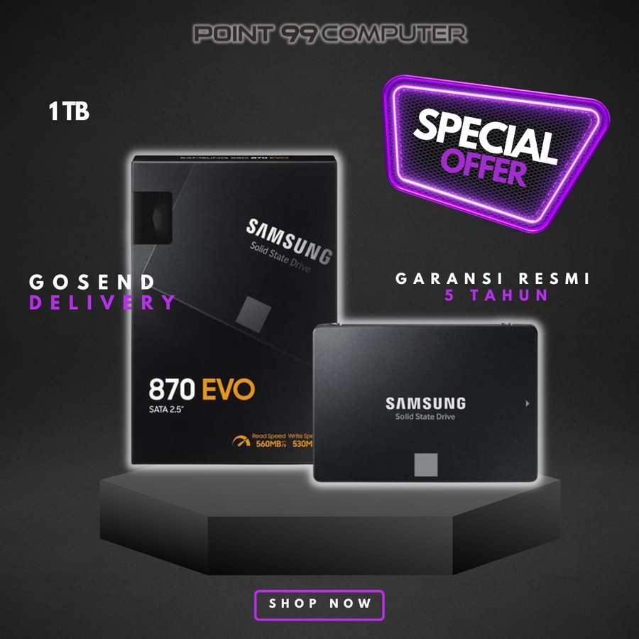 SSD Samsung 870EVO - 1TB 870 EVO 1000 GB SATA