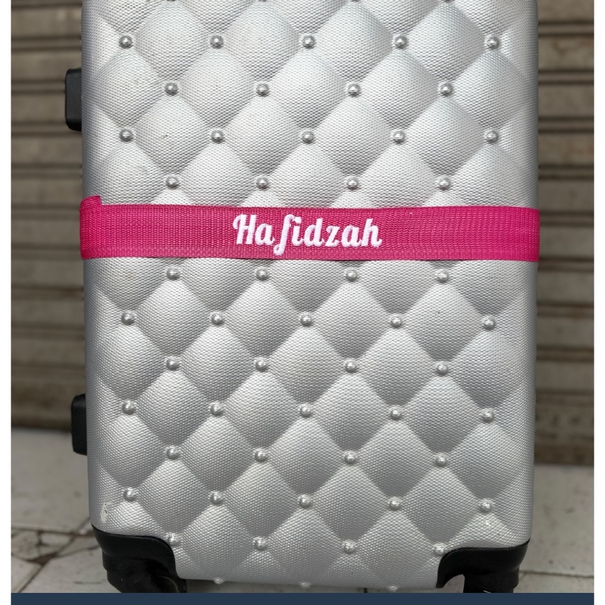 FG2 SABUK PENANDA KOPER CUSTOM NAMA UMROH HAJI TRAVELLING