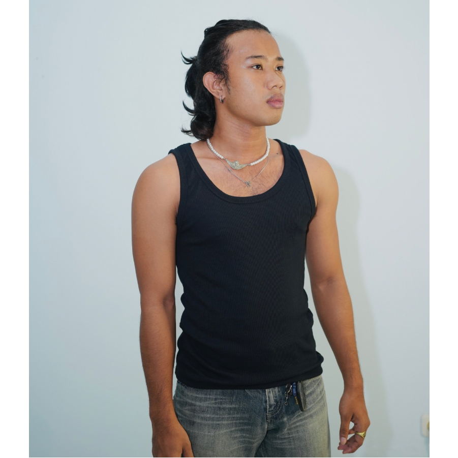 singlet pria | tanktop pria | kaos dalem pria | rib knit | singlet polos pria dewasa | singlet gym