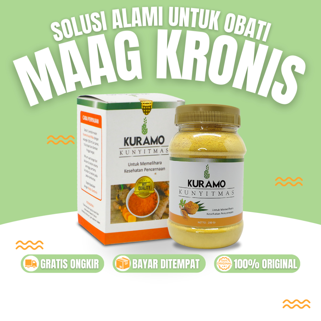 

KURAMO Solusi Ampuh Atasi Asam Lambung, Maag, GERD, Gangguan Pencernaan, Sudah BPOM dan Halal