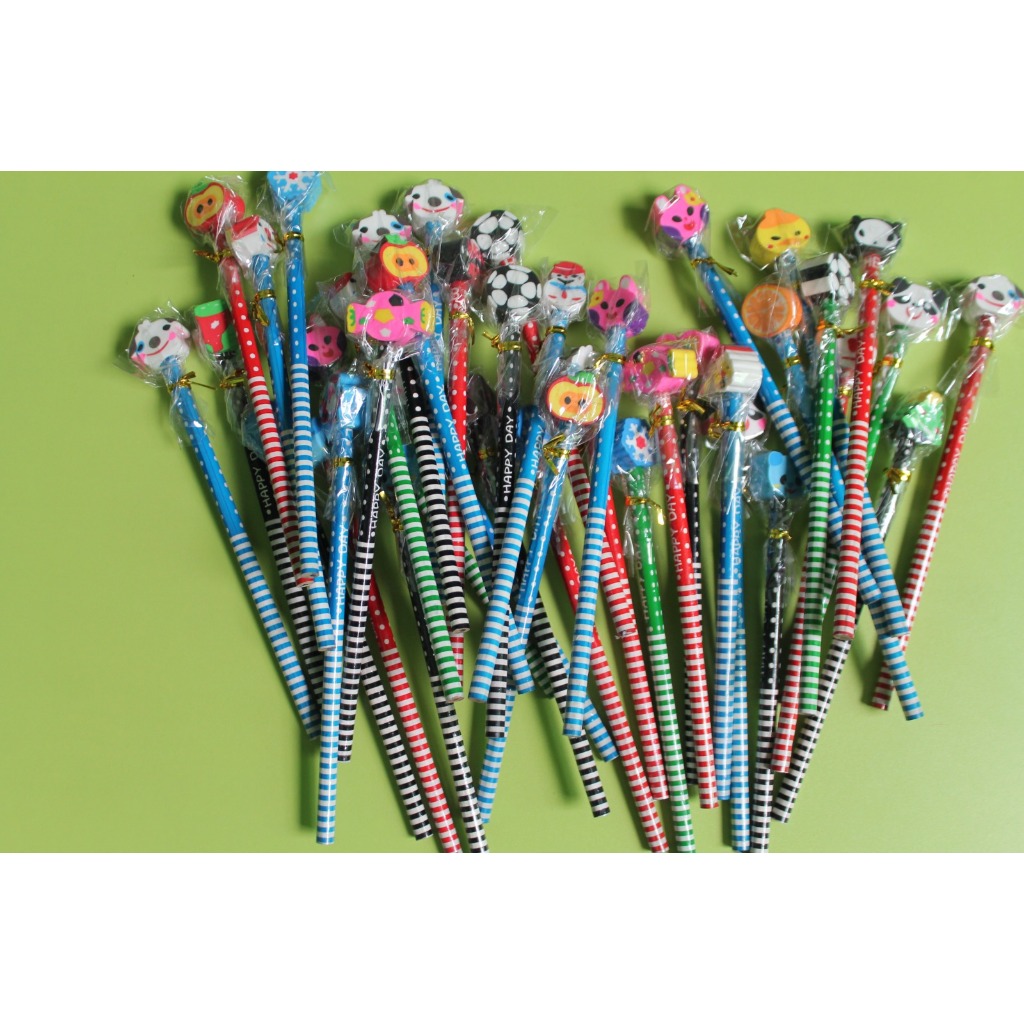 

Pensil Kayu HB Karakter Lucu dan Penghapus Gemas Berbagai Bentuk