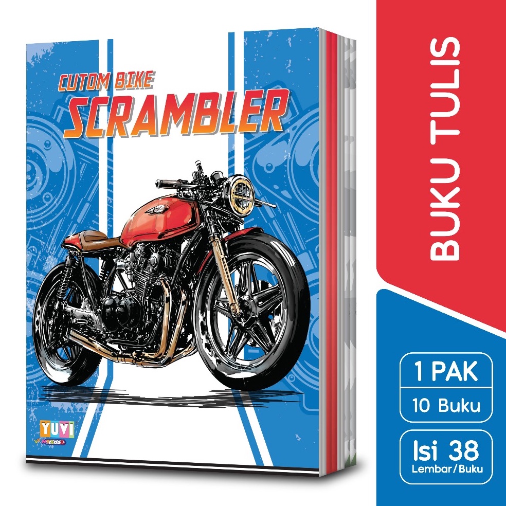 

My Book Yuvi Buku Tulis Classic Motor 2 Scrambler 38 Lembar 1 Buku KODE E1U3