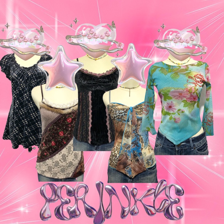 KODE F6W7  COQUETTE FAIRYCORE GRUNGE Y2K OUTFIT CAMISOLE TANKTOP THRIFTING