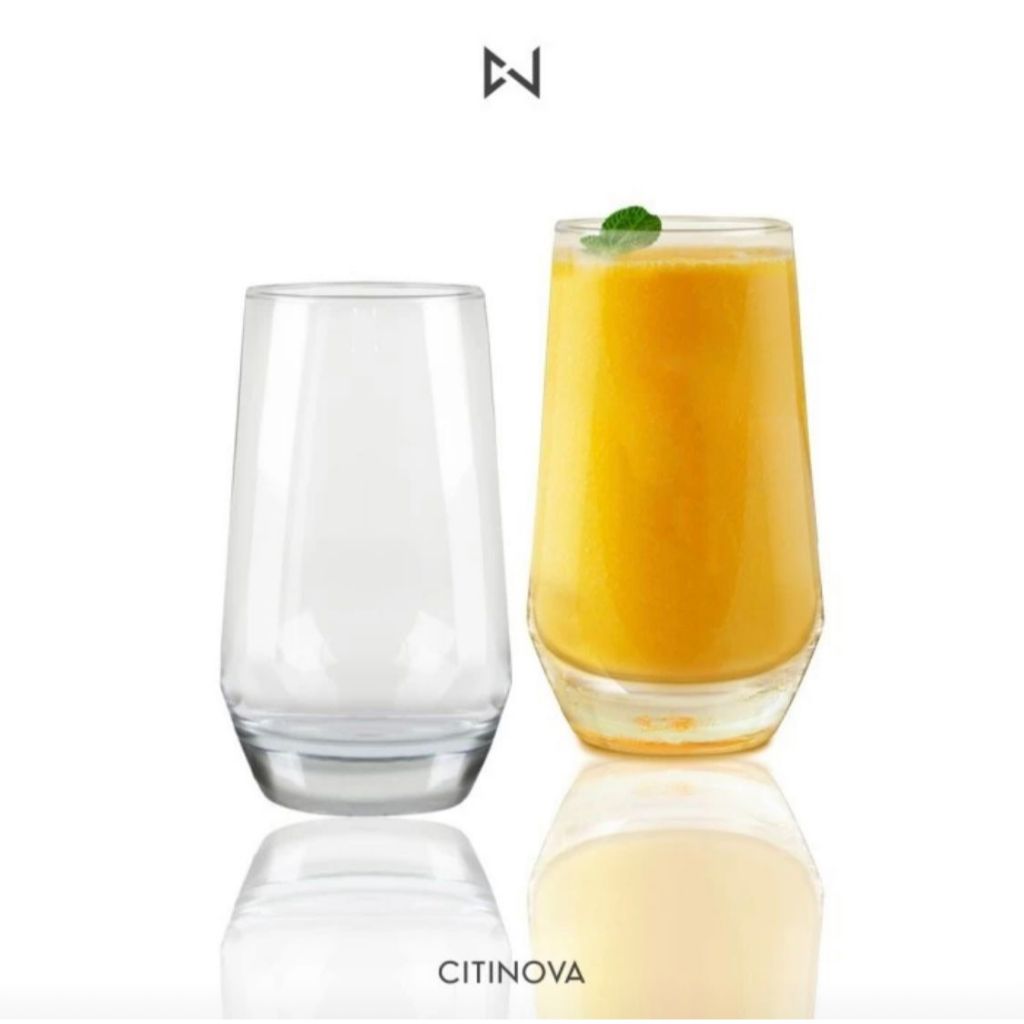 GELAS CITINOVA AKARI 6 PCS / GELAS KACA / GELAS CANTIK / GELAS UNIK