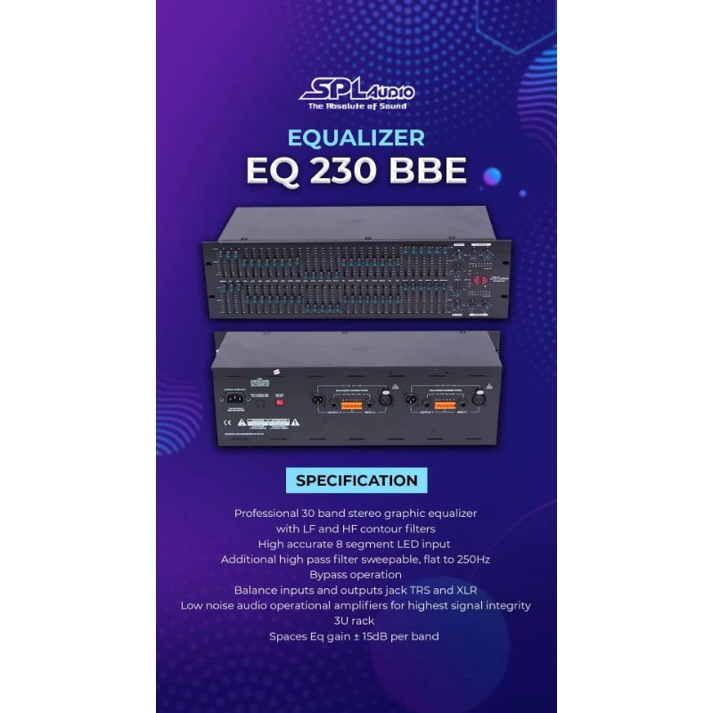 equalizer SPL AUDIO EQ230BBE