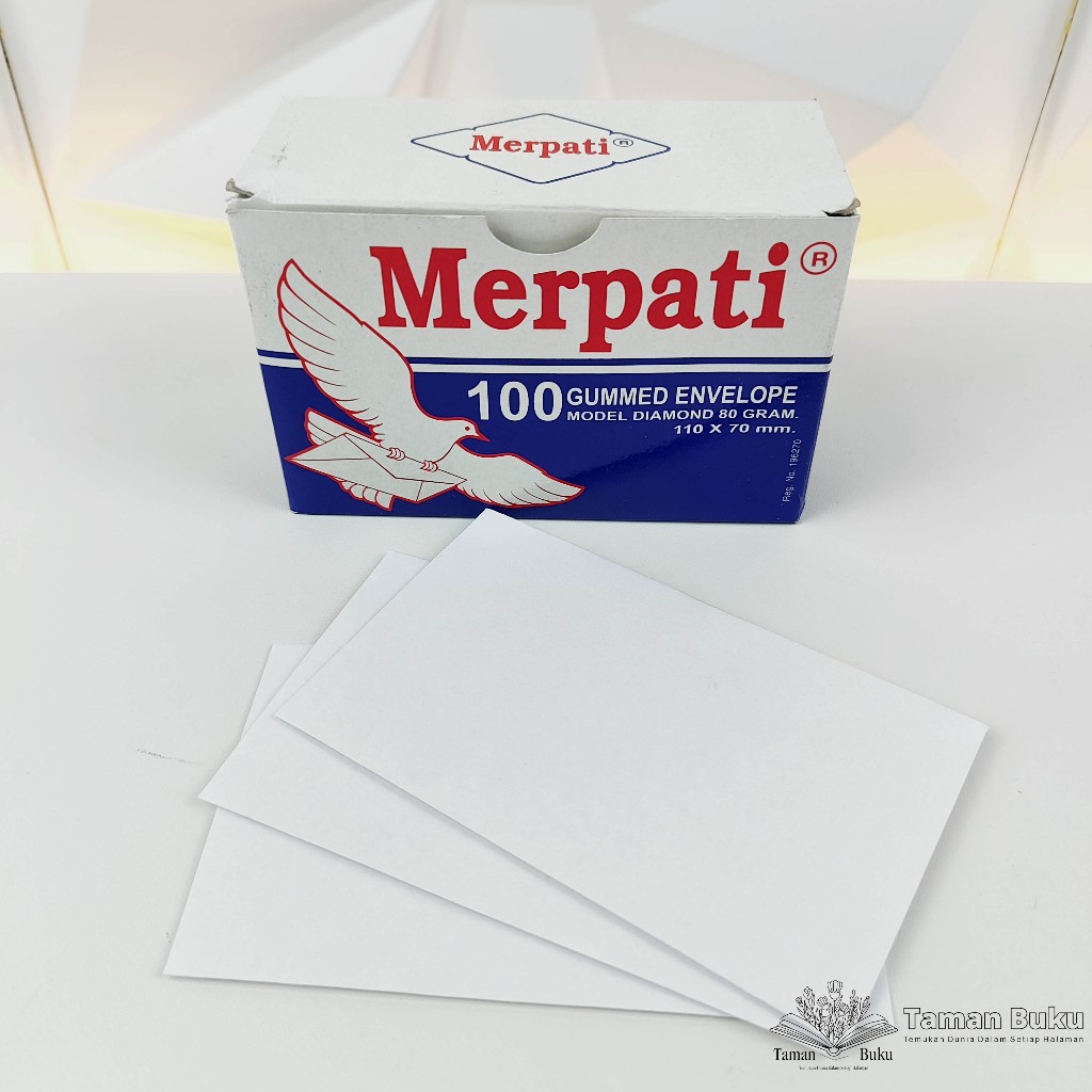 

Amplop Putih Merpati 1Pak Isi 50/100 Amplop Undangan Kecil