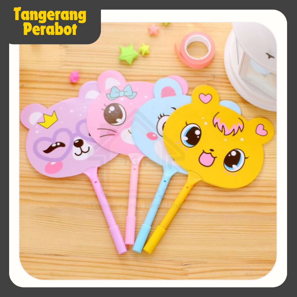 

Tangerang Perabot - Pena Pulpen Gel Kipas / Pena Kipas Animal & Buah / Pulpen Kipas Karakter Lucu Souvenir