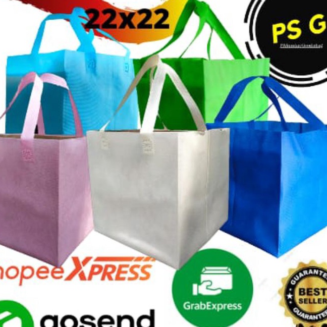 

KF7 Spunbond box gift hajatan 22x22pressDUS KOTAK isi 12pcs