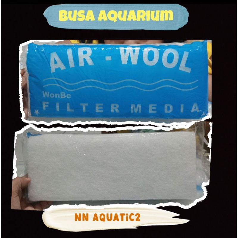 Busa filter air wool, busa aquarium