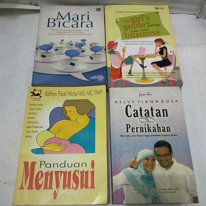 

ORIGINAL THE GIRLS GUIDE TO STARTING YOUR OWN BUSINESS / CATATAN PERNIKAHAN/ PANDUAN MENYUSUI / MARI BICARA 100 kisah menghangatkan hati