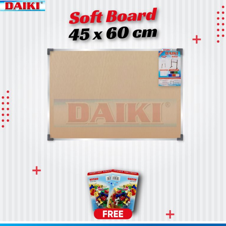

KODE Y1H4 Softboard Papan mading classic DAIKI Uk 45x6 Cm