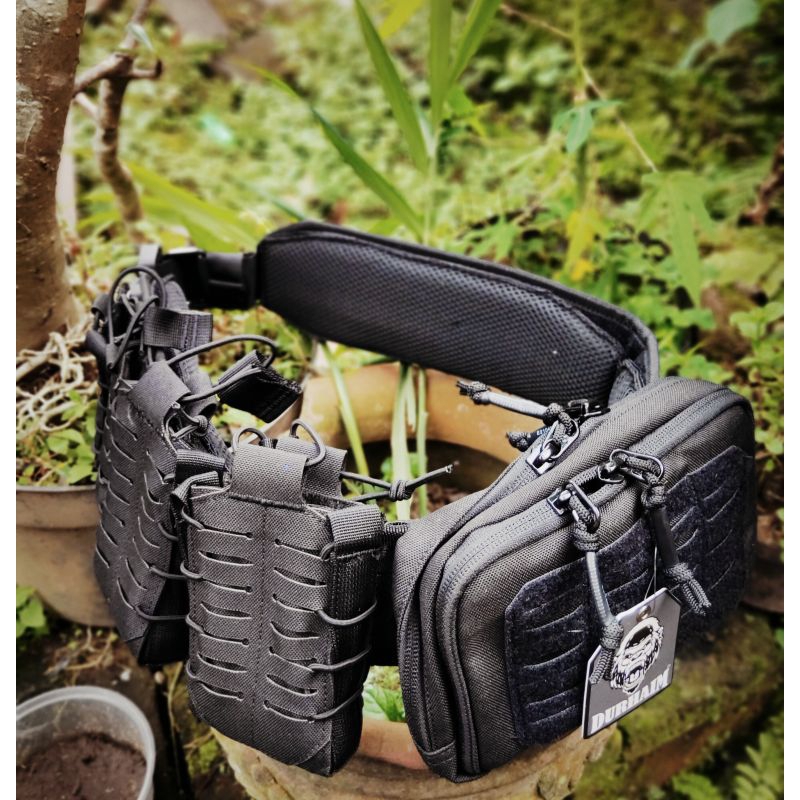 Set kopel warbelt durhaim original sabuk kopel satgas TNI Brimob kopel fullset pouch acecoris