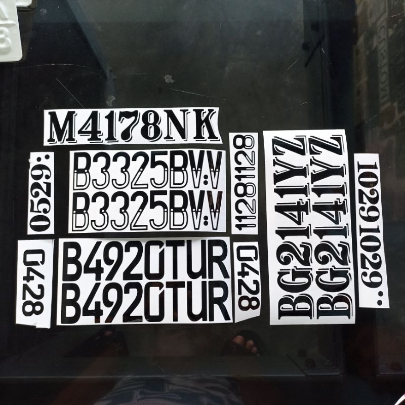 

Sticker Cutting Angka, Huruf, Custom Nama Dll by Request