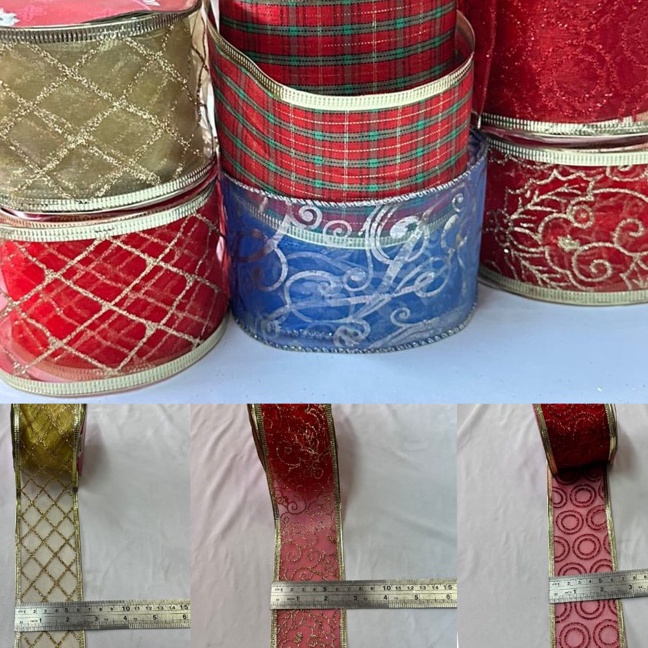 

FG2 pita christmaspita Natal cantik 2roll 1yard