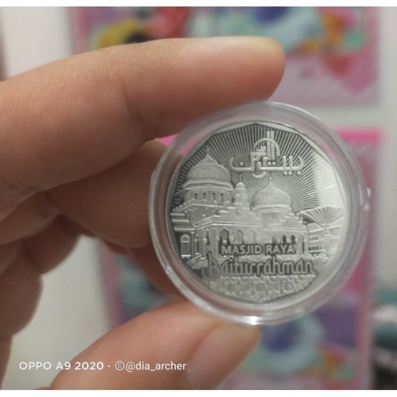 DIRHAM ACEH BAITURRAHMAN/KOIN PERAK/1 PERAK/1 DIRHAM BUKAN WAKALA/IMN/SALA
