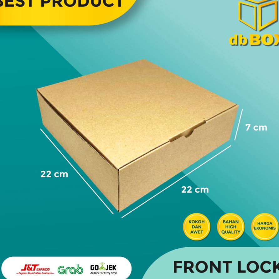 

HJ6 1 Pcs Kardus uk 22x22x7 cmDie Cut untuk kotak Aksesoris dll model box pizza