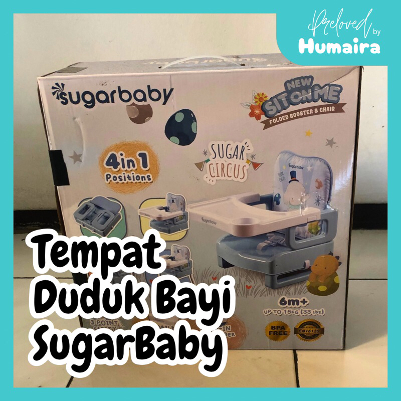 (PRELOVED-ex kado) LIKE NEW✨ Sugarbaby Tempat Duduk Lipat Makan MPASI Bayi 4in1 Sit On Me Baby Boost