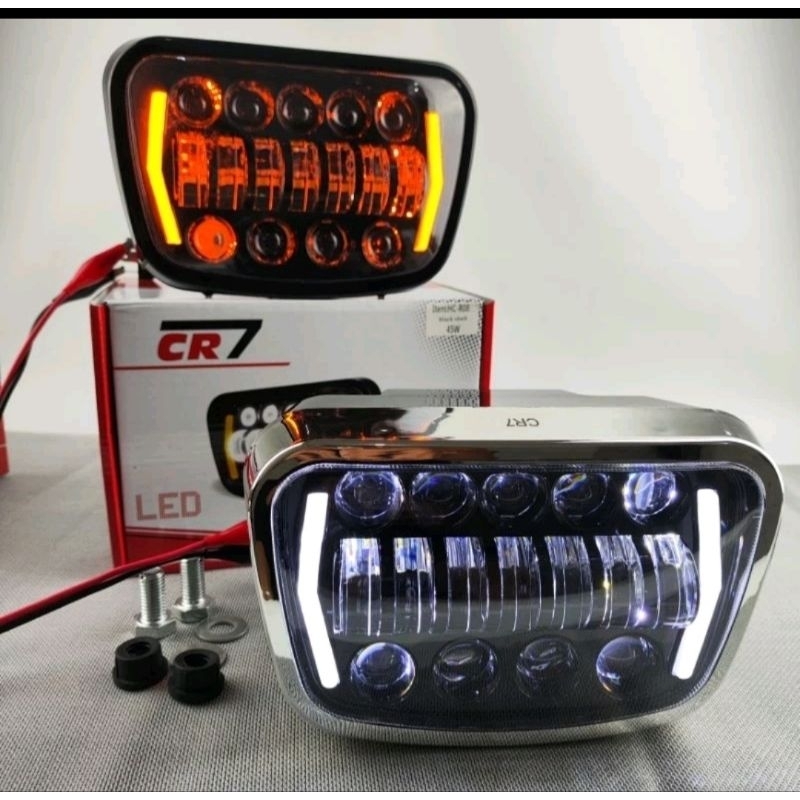 Headlamp Daymaker LED Lampu Depan Rx King GL 100 Lampu Utama 16 Led Daymaker Oval Rxking Rx spesial