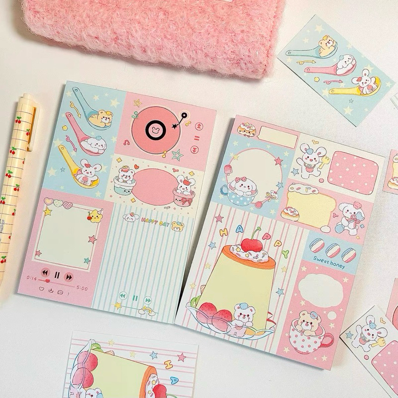 

memopad tebal cutting ecer 10 lembar deco journal readystock B1202