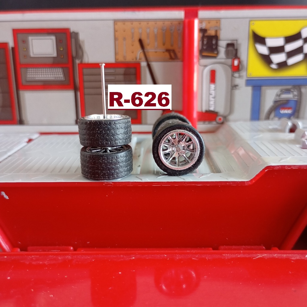 Ban Karet Hotwheels ORI R-626 BBS Chrome Uk14 As Panjang