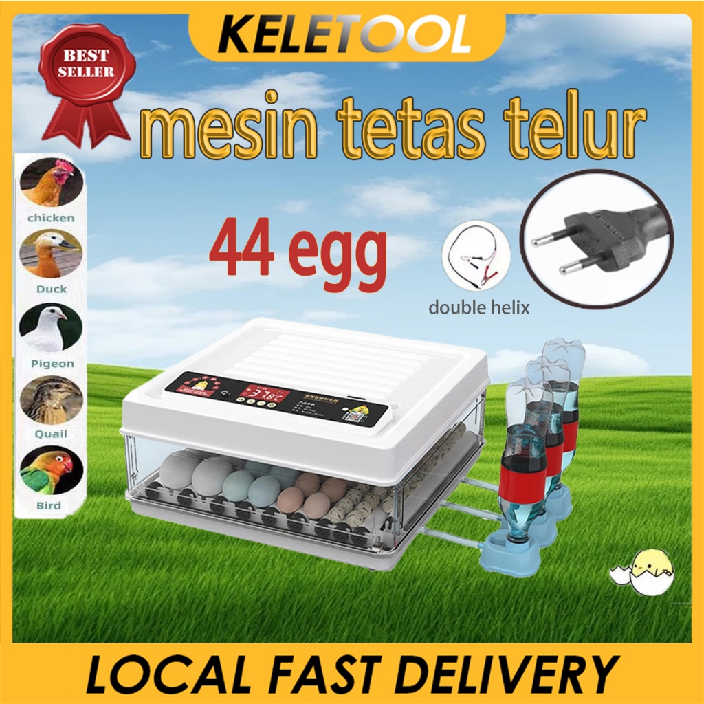 44 Egg Mesin Tetas Telur Smart InCubator Full Otomatis Mesin Alat Penetas Tetas Telur Digital Rak Sp