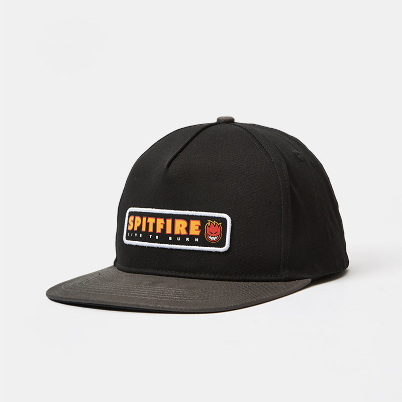 Spitfire LTB Patch Snapback Hat Black