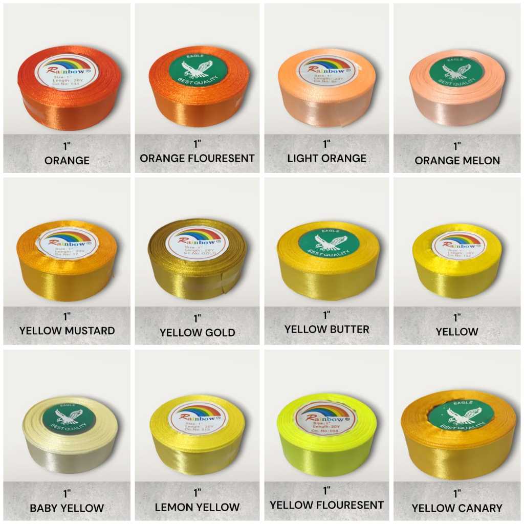 

PITA SATIN 1INCH / 2.5CM PITA BUNGA LENGKAP