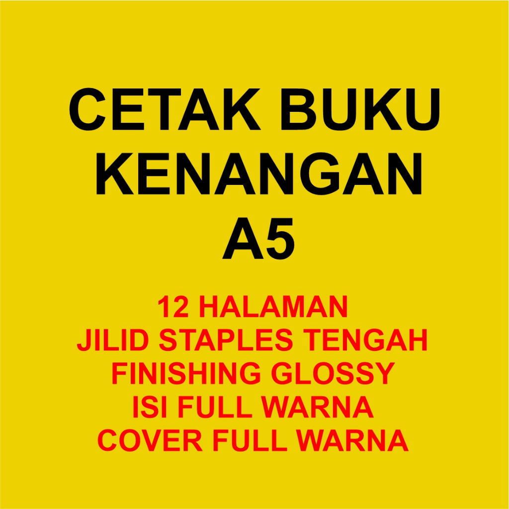 

25 PCS CETAK BUKU KENANGAN FULL WARNA
