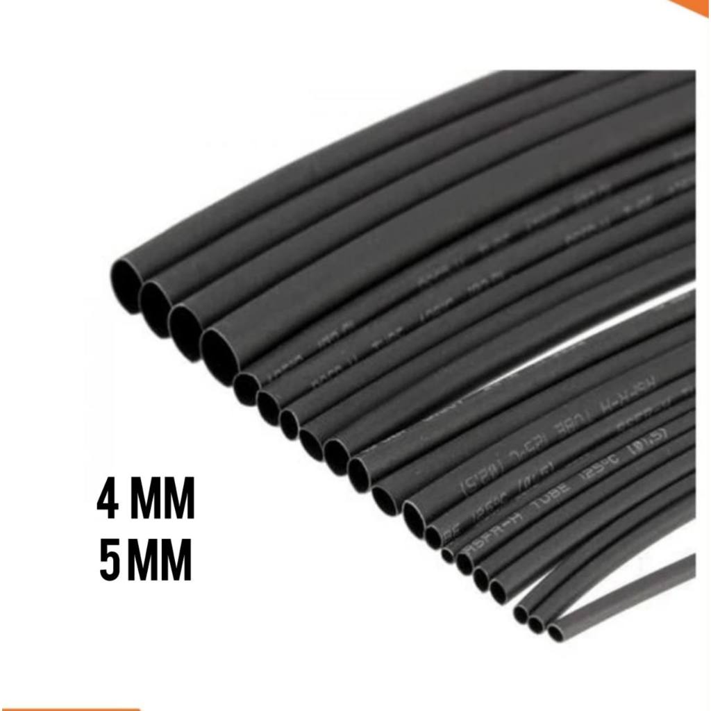 Selang bakar / Selongsong isolasi kabel bakar 3 , 4 mm 5 mm Heat shrink
