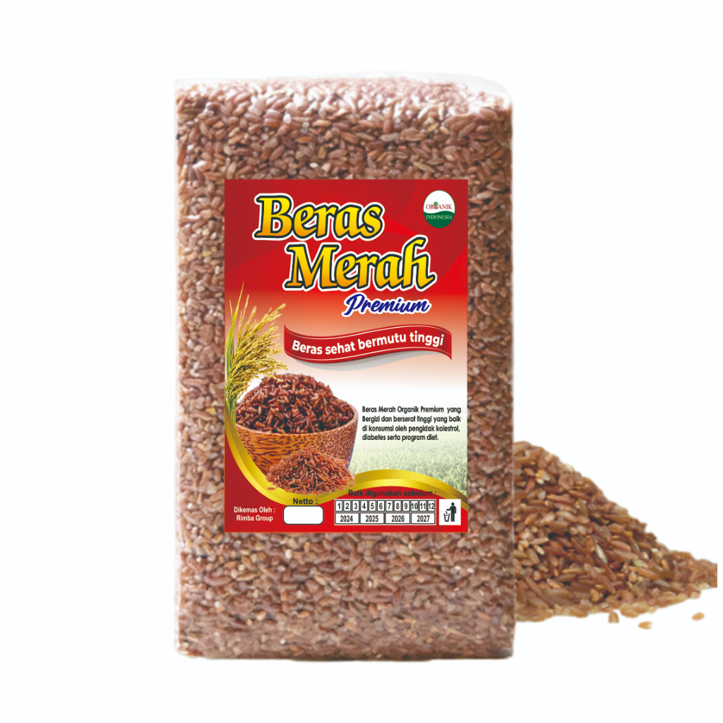 

Beras Merah Organik 1 kg Beras Pulen - Organik Premium
