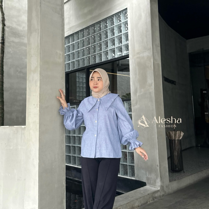 ALIZA STRIPE SHIRT 2 | KEMEJA WANITA | KEMEJA STRIPE