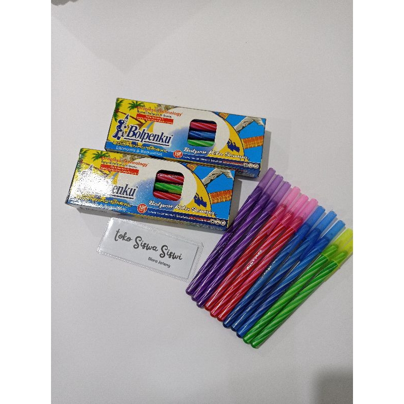 

BOLPENKU SPIRAL (1pak isi 12pcs)