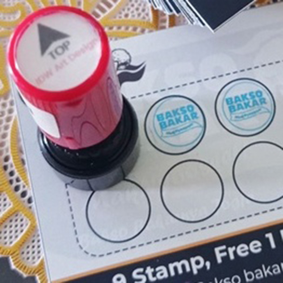 

Stempel Flash untuk Loyalty card, member card, dll