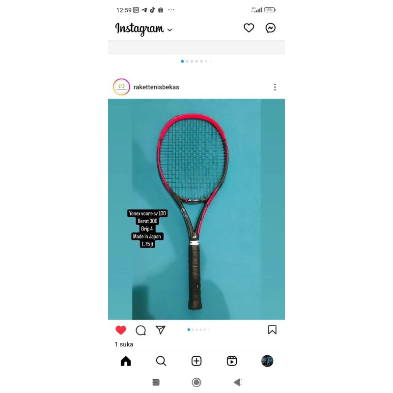 raket tenis yonex vcore sv100