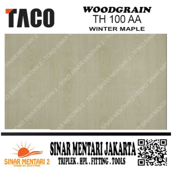 TACO HPL WOODGRAIN TH 100 AA WINTER MAPLE