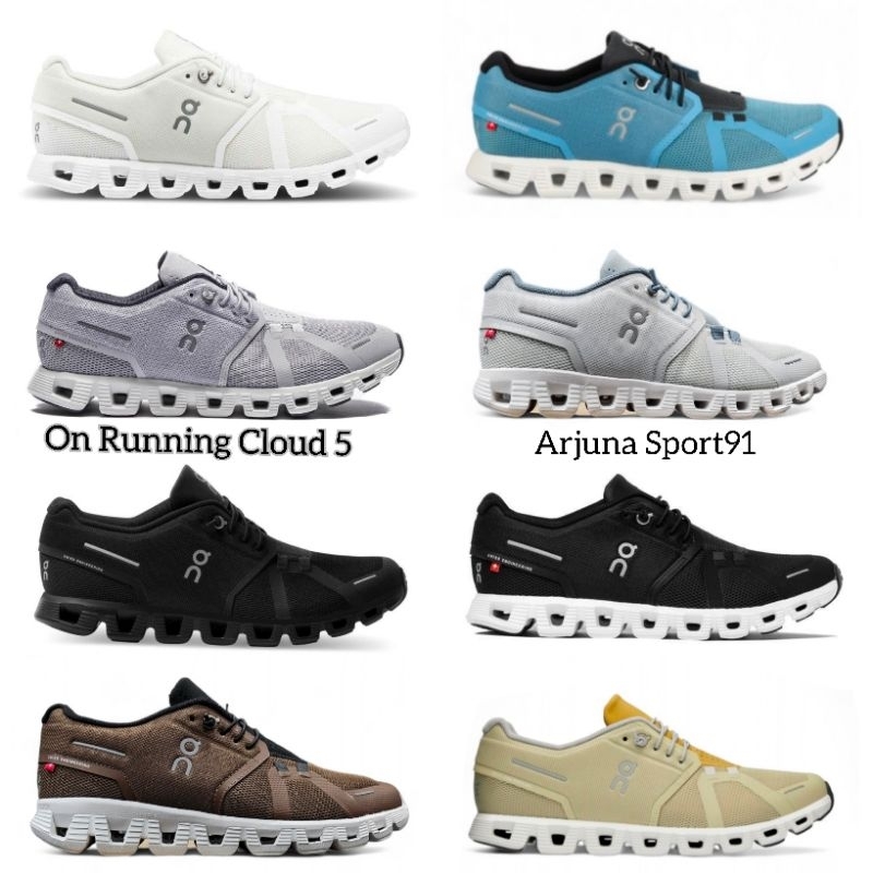 Sepatu On Running Cloud 5 Pria All Collor Original Bnib / Sepatu Running Pria On Cloud 5 Bnib Origin