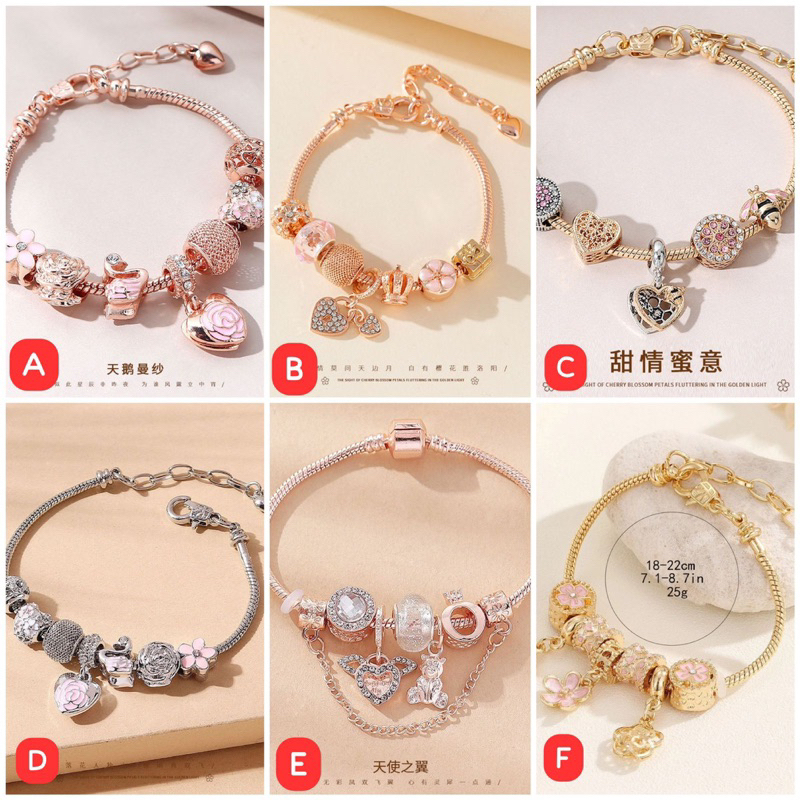 Gelang Charm Bracelet Pandor Wanita Gelang Bandul Wanita Gelang Titanium Wanita Gelang Bangle Gelang