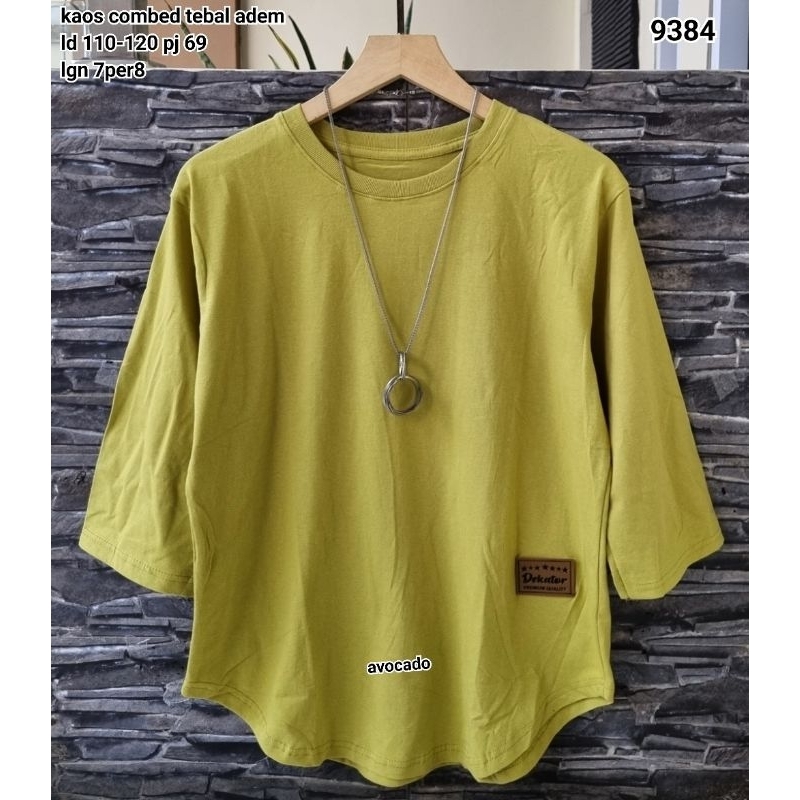 Kaos Atasan Wanita lgn 3p4 polos 9384