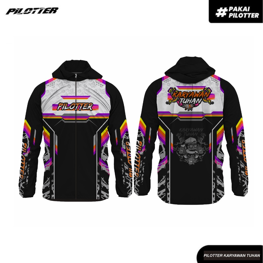 JAKET PARASUT PILOTTER KARYAWAN TUHAN ORIGINAL 100% FREE STIKER JAKET PILOTTER JAKET PILOTER PARASUT