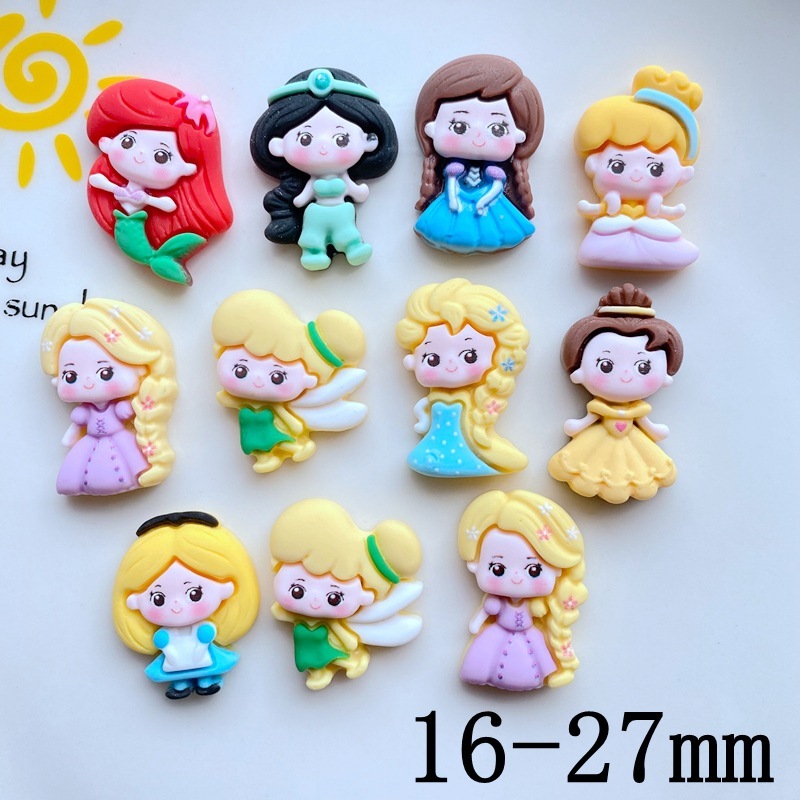 

1 Pcs Resin Clay Stiker 3D Motif Princess 3D-013