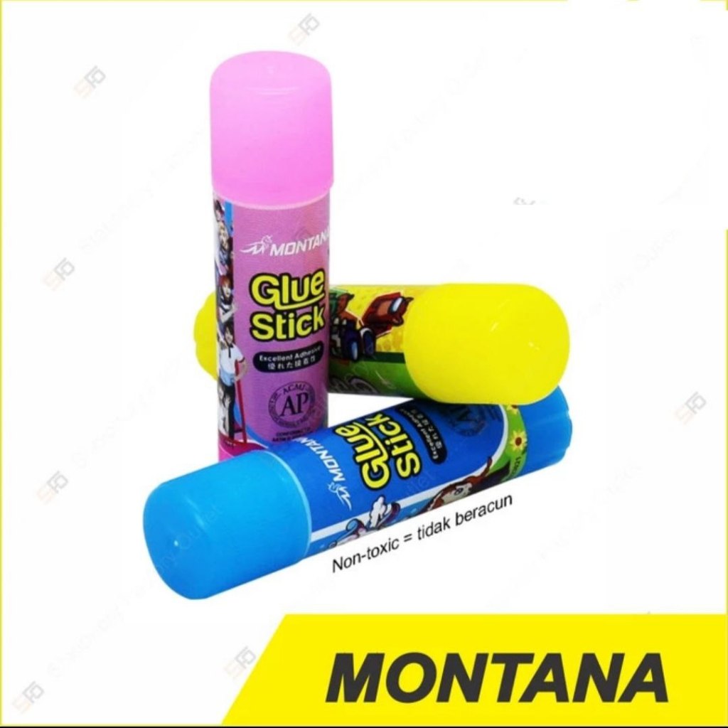 

Lem Montana Stick 10G - Glue Stik Fancy GSF-10 Varian warna - Kuning