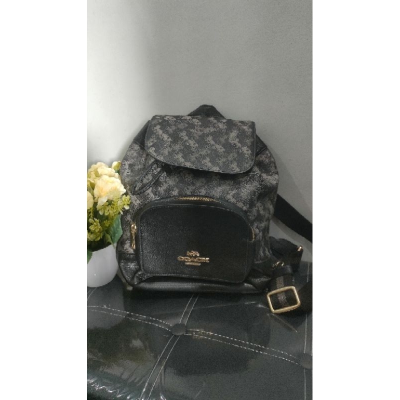 Tas Kulit Asli Backpack Coach Second