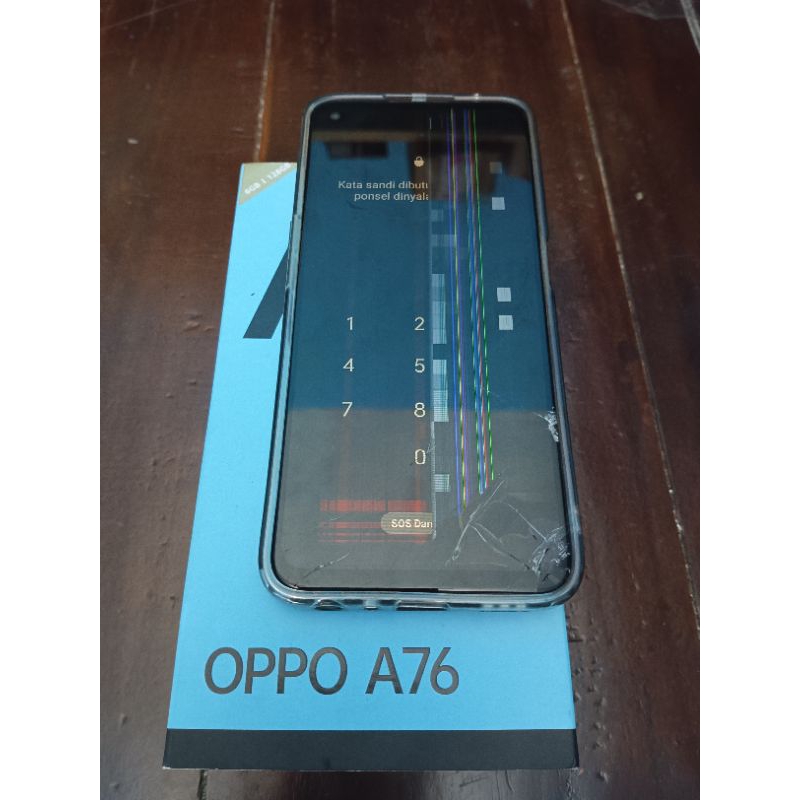 Oppo A76 Ram 6 128  LCD rusak Mesin Oppo a76