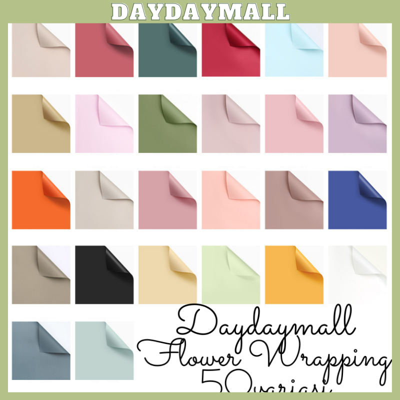 

Flower Wrapping Paper Full Color Cellophane Kertas Buket Bunga Warna Solid Bungkus 6199