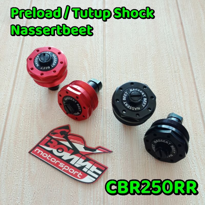 Preload Tutup Shock Nassert Beet CBR250RR