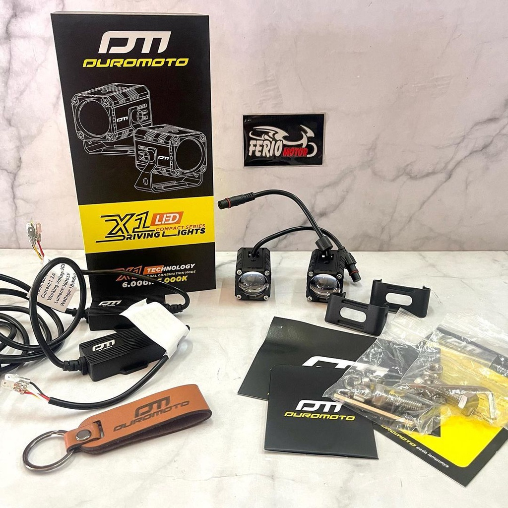 Duromoto M1 X1 M3 GP1 M2 Pro Relay Saklar Lampu DUROMOTO X1 1 Set isi 2 dan RELAY V2 Original