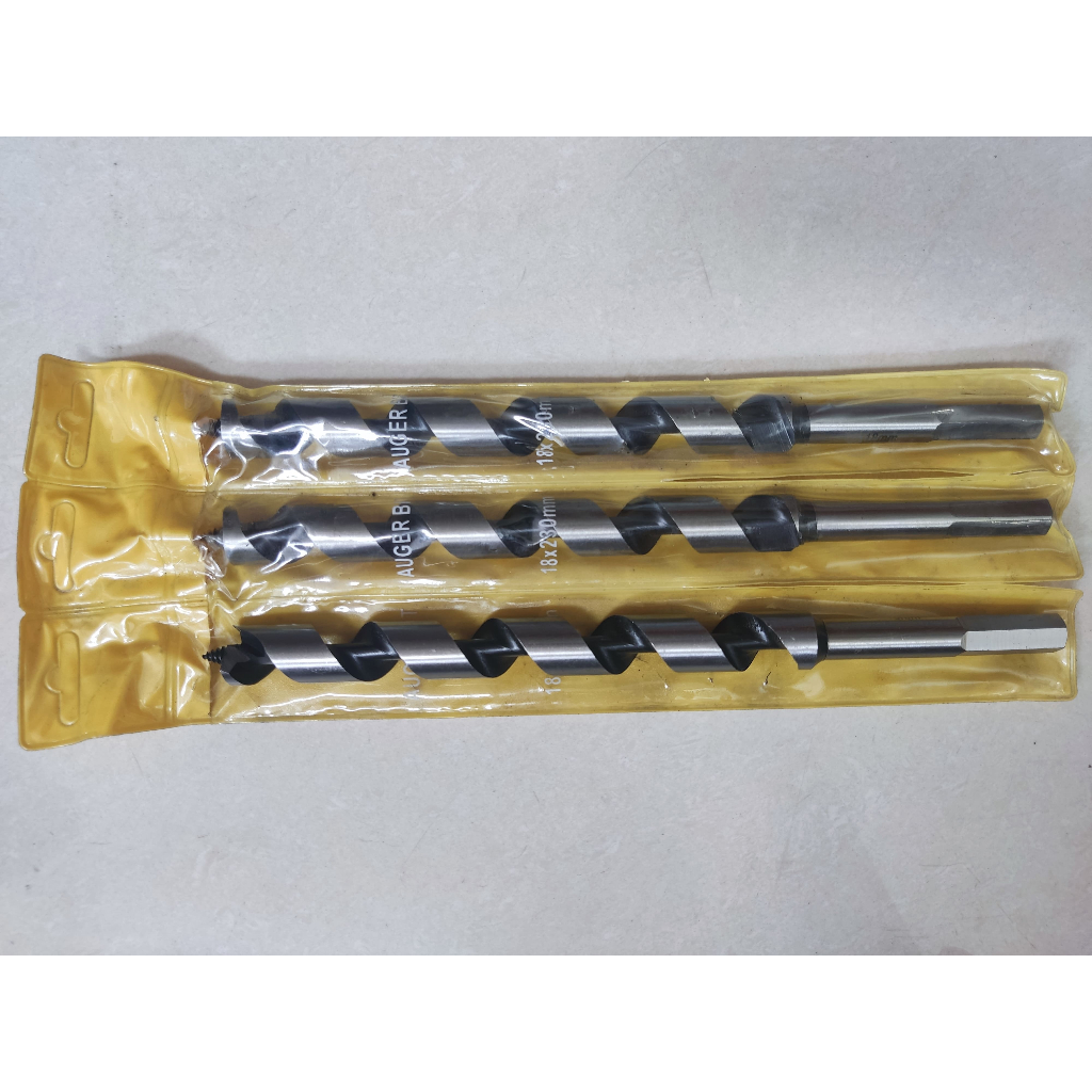 Auger Bit Wood Drill - Mata Bor Kayu 18mm x 230 mm Terpercaya