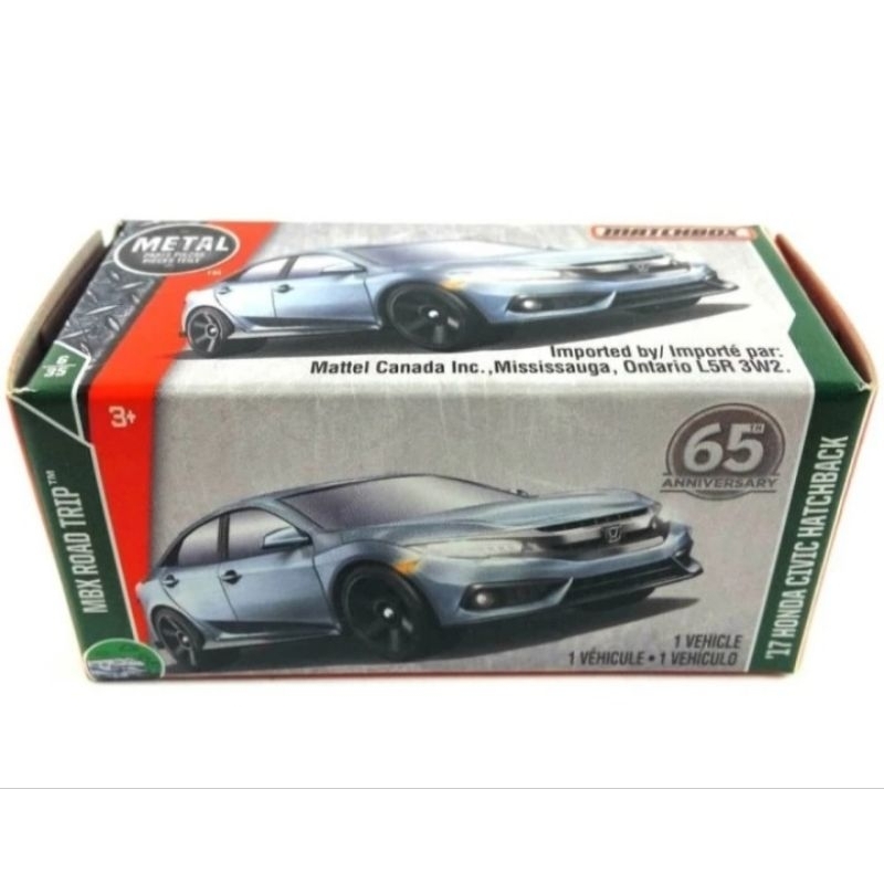 Matchbox 2017 Honda Civic Hatchback Power Grab Walmart